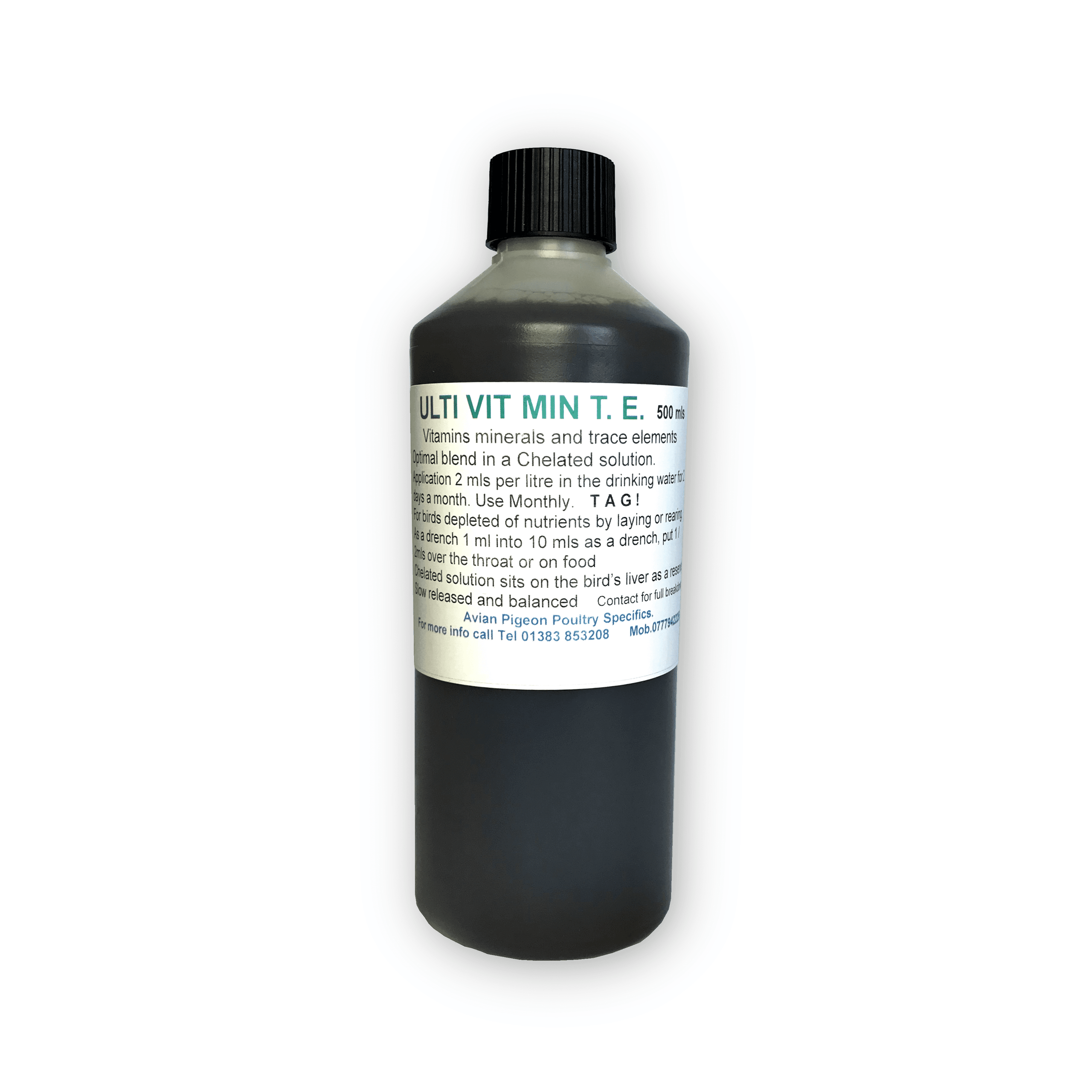 Ulti Vitamin 500ml Rich in nutrients and minerals Avian Pigeon